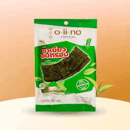 ชาเขียวอบกรอบ รส ออริจินัล ตรา โอลิโนะ 20g