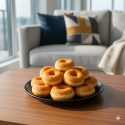 ของกินเล่น กับแกล้ม เจ้านาย โดนัทจิ๋ว ลูกชิ้นนึ่ง ลูกชิ้นยำแซ่บ