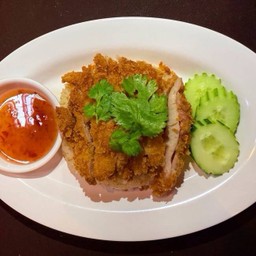 ข้าวมันไก่ทอด.