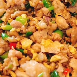 หมูสับคั่วน้ำปลา