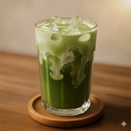 ชาเขียวนม เย็น