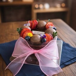 เค้กชอคโกแลตหน้านิ่มครึ่งปอนด์ Bon O Choc