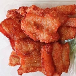 ข้าวเหนียวหมูทอด-หมูฝอย..ฟิน.ฟิน