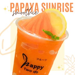 papaya sunrise smoothie สูตรช่วยย่อยอาหาร