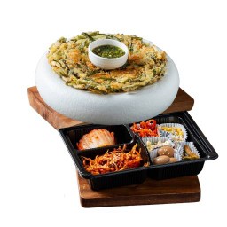 แพนเค้กต้นหอมใส่กุ้งสไตล์เกาหลี (พาจอนกุ้ง)