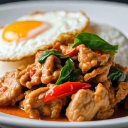 ข้าวผัดพริกแกงไก่