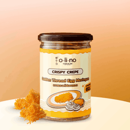 เครปกรอบเมอแรงก์ฝอยทอง