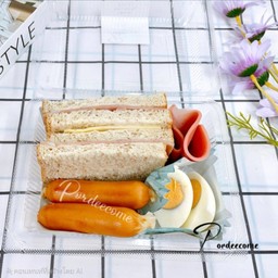 ชุดอาหารเช้าชุดใหญ่แฮมชีส