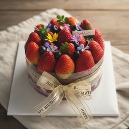 เค้กช็อคโกแลตหน้านิ่ม 1 ปอนด์#verystrawberries