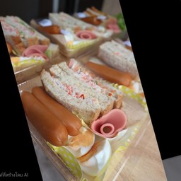 ชุดอาหารเช้าชุดใหญ่ไส้ปูอัด