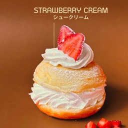 โดนัทสตอเบอรี่ครีม