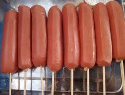 ไส้กรอกรมควันจัมโบ้ ( สีแดง ) 3 ไม้