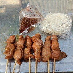 ร้านนก ข้าวเหนียวไก่ ฮาลาล มัสยิดบางหลวง