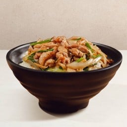 ข้าวหน้าหมูผัดขิง