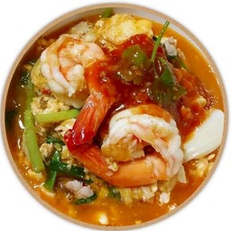 สุกี้ กุ้งเด้ง น้ำ