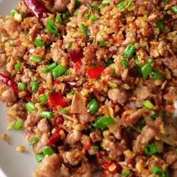 หมูสับคั่วพริกเกลือ