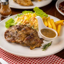 สเต็กหมูนุ่มเนย