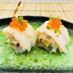 308. ข้าวห่อไส้รวมหน้ากุ้งอาเจน