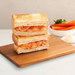 แซนวิชปูอัดไข่กุ้ง