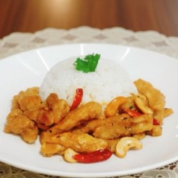 ไก่ผัดเม็ดมะม่วง(เจ)