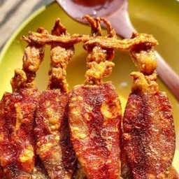 ปลาหมึกเเดดเดียวทอด