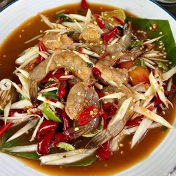 ตำกุ้งสด