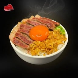 ข้าวหน้าเนื้อย่างไข่ดอง Australian Beef Picanha
