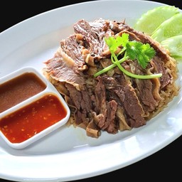 ข้าวมันเนื้อ Double เนื้อ(แถมฟรี..ซุปสาหร่าย)สำหรับคนชอบเนื้อเยอะๆข้าวน้อย