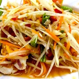 ส้มตำ ไทย/ไข่เค็ม