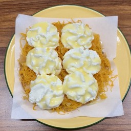 โรตี+ฝอยทอง+วิปครีม