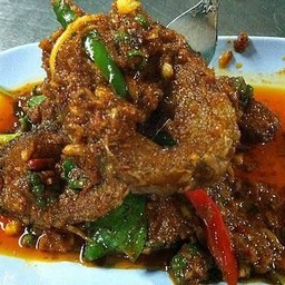 ปลาดุกผัดเผ็ด กับข้าว