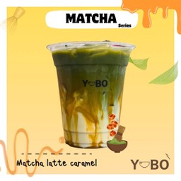 มัทฉะลาเต้คาราเมล Matcha latte caramel