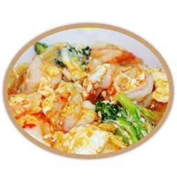 สุกี้ กุ้งเด้ง แห้ง