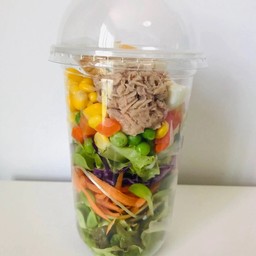 สลัดผักรวมเขย่า เลือกTopping ได้