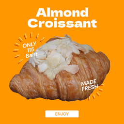 ครัวซองต์ อัลมอนด์ | Almond croissant