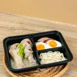 น่องไก่ตุ๋นมะนาวดอง เส้นโอ๊ต (Keto)