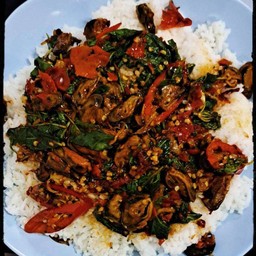 กระเพาหอยแมลงภู่