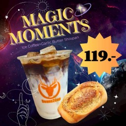 Ice Coffee + Garlic Butter Shiopan