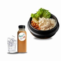 Combo Set  Kaizen เส้นหมี่คลุก (เลือก 1 เมนู) +น้ำชง 250 mL.