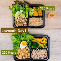 ชุดอาหารคลีน วันที่ 1 - หมูมะนาว น้ำตกอกไก่