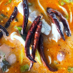 ต้มยำปลากระพงน้ำข้น