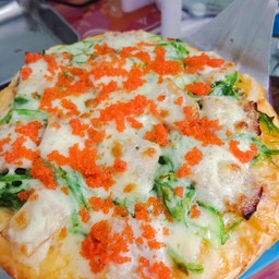 ยำสาหร่ายเบคอนไข่กุ้ง