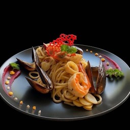 A.O.P.  Sea Food ผักพริกแห้ง กระเทียม ทะเล