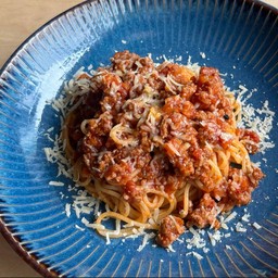 Spaghetti beef Bolognese pasta