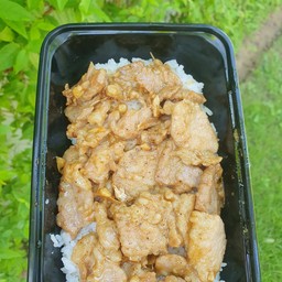 ข้าวราดหมูทอดกระเทียม