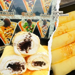 เครปโรลมินิโอรีโอ้ Oreo mini roll crepe