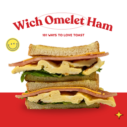 no.19 ออมเล็ต แฮมชีส  Omelet Ham Marble