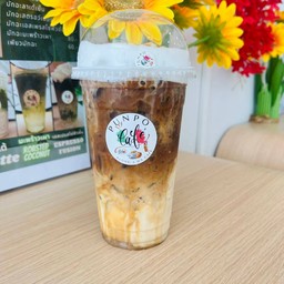 คาราเมลมัคคิอาโต้ ( ใหญ่ 22 Oz. ) lced  Caramel Macchiato