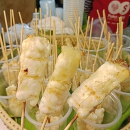 หมึกไข่ย่างใบตอง 5ไม้