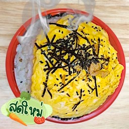 ไข่ข้น ท๊อปปิ้ง สาหร่าย งาดำคั่ว ปลาโอเส้นใหญ่ หอมเนย สูตรดั้งเดิม